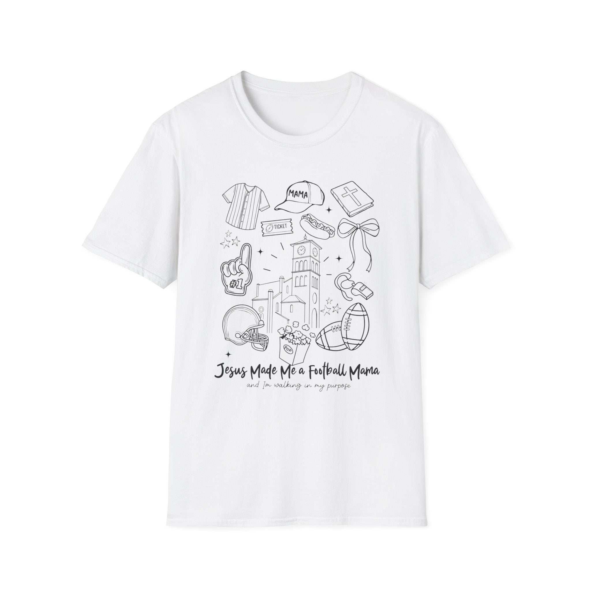 Gildan-- Windthorst 'Jesus Made Me a Football Mom' Sideline Tee