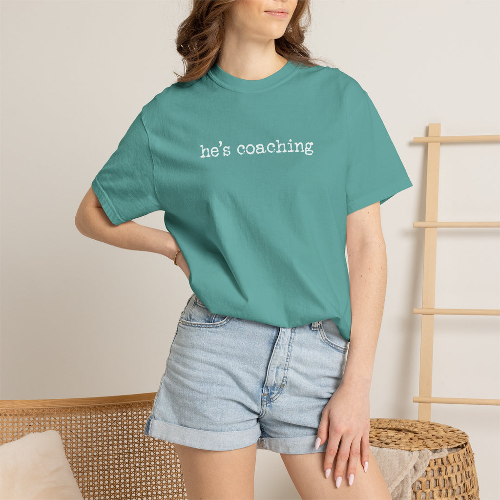 He's Coaching Sideline Tee | Coach's Wife Game Day Shirt
