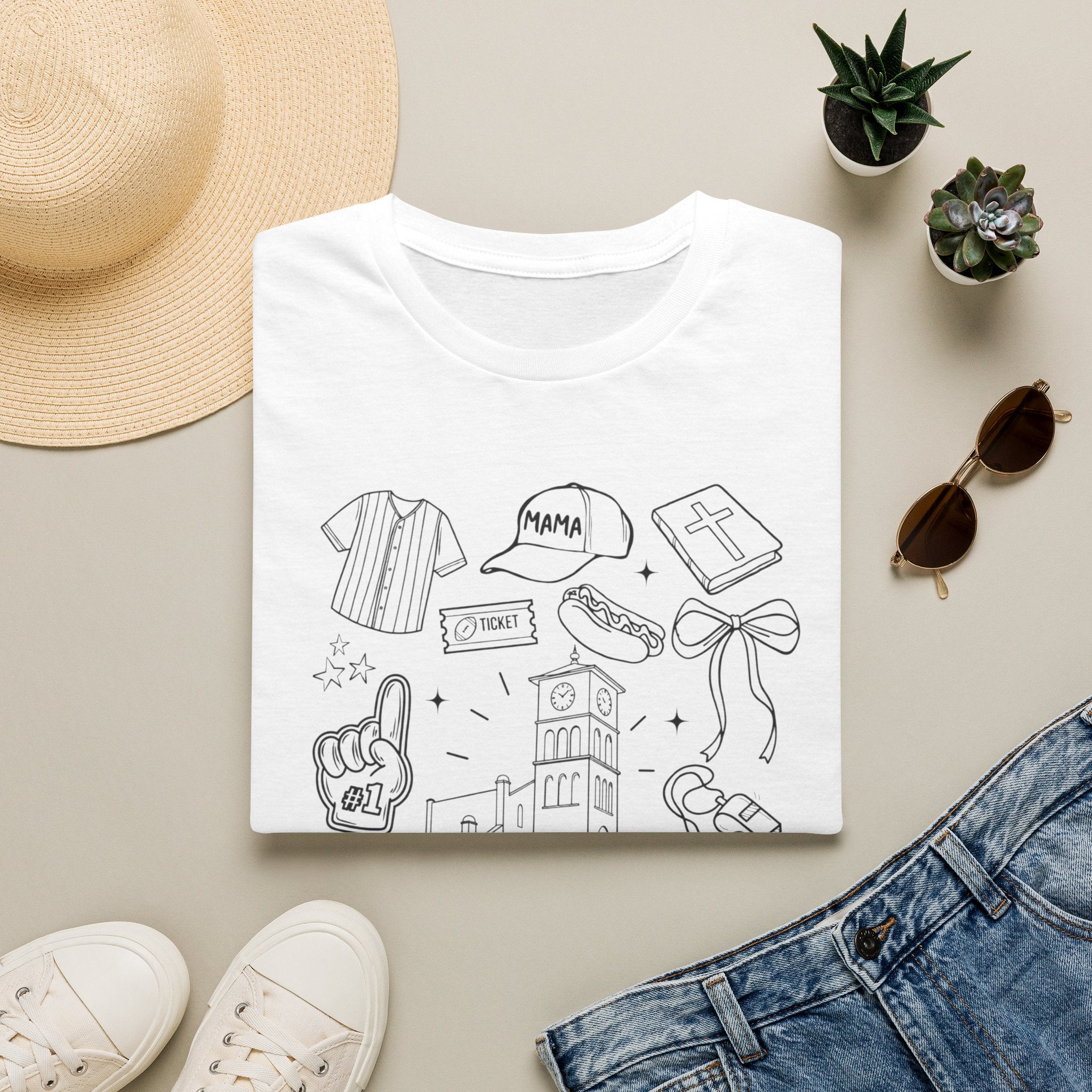 Gildan-- Windthorst 'Jesus Made Me a Football Mom' Sideline Tee