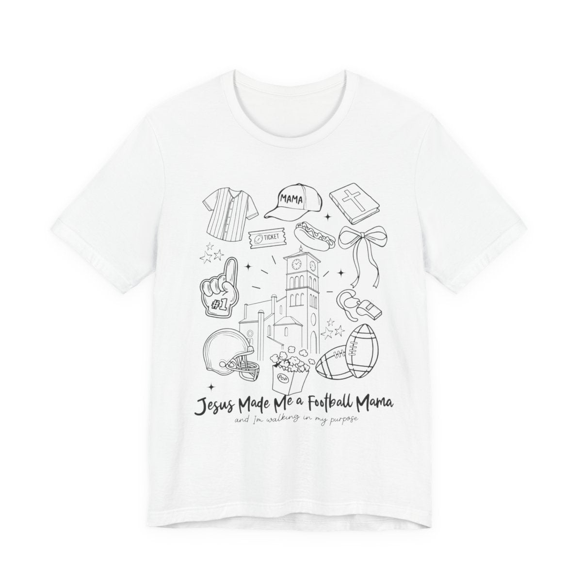 Bella- Windthorst 'Jesus Made Me a Football Mom' Tee