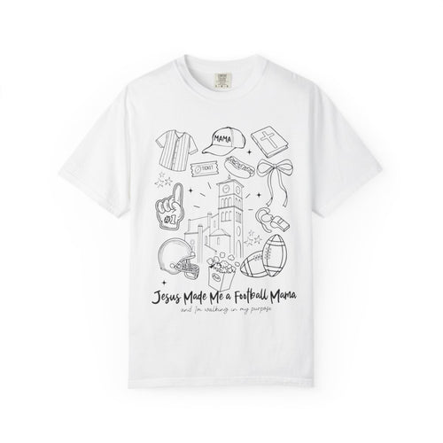 Comfort Colors - Windthorst — “Jesus Made Me a Football Mama” Tshirt